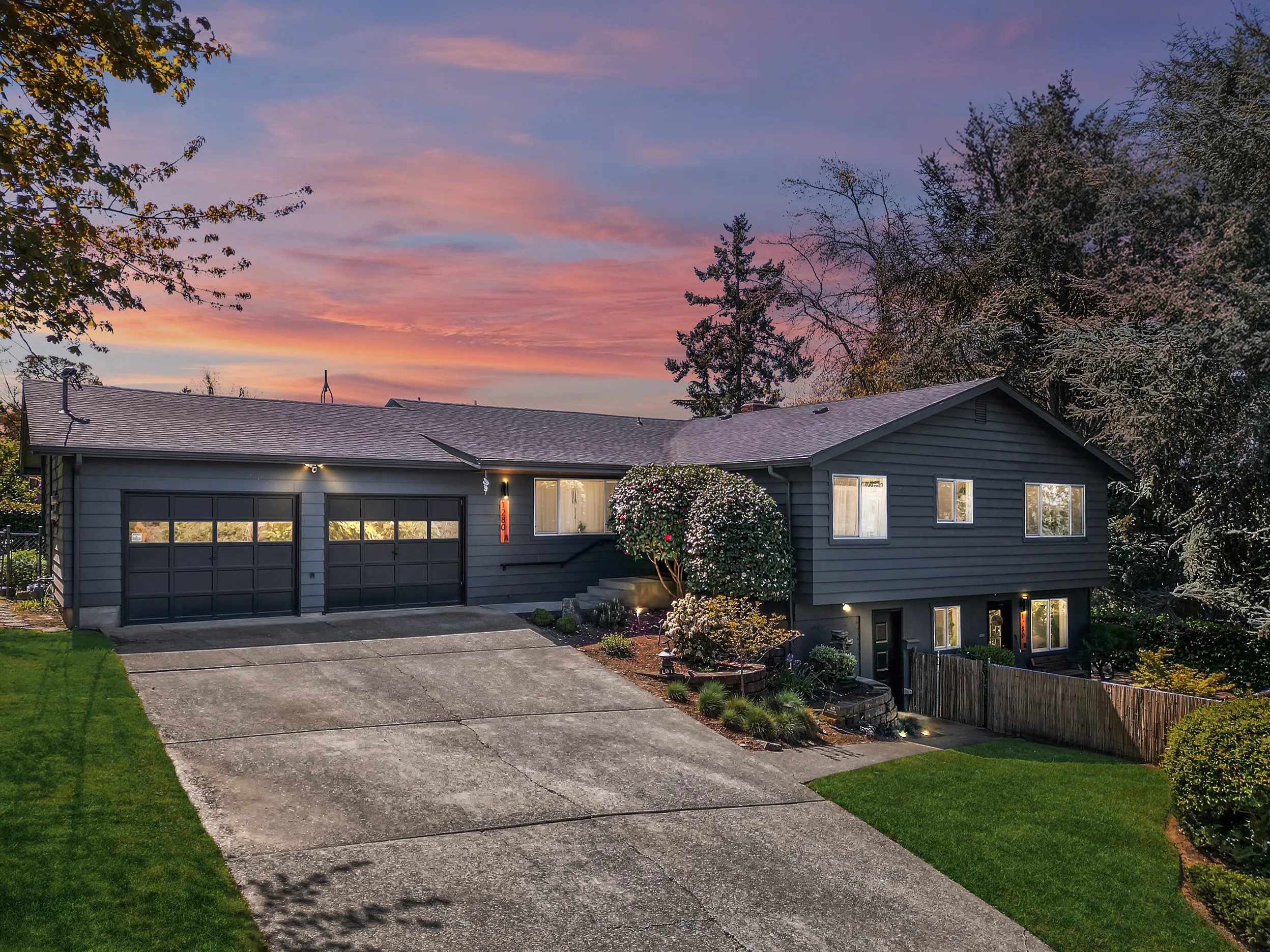 ZenHaus exterior at twilight